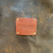 Maison Thuret - Tablier en cuir marron chestnut