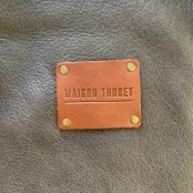 Maison Thuret - Tablier en cuir marron choco