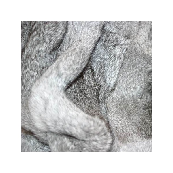 Maison Thuret - Dessus de lit en fourrure de lapin gris